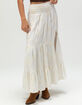 WEST OF MELROSE Embroidered Womens Maxi Skirt image number 3