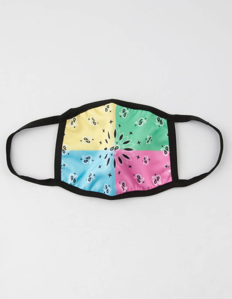 HUDSON OUTERWEAR Pastel Multi Bandana Fashion Face Mask image number 0