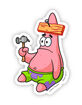BLANK TAG CO. The I Have No Idea Patrick Meme Sticker  image number 1