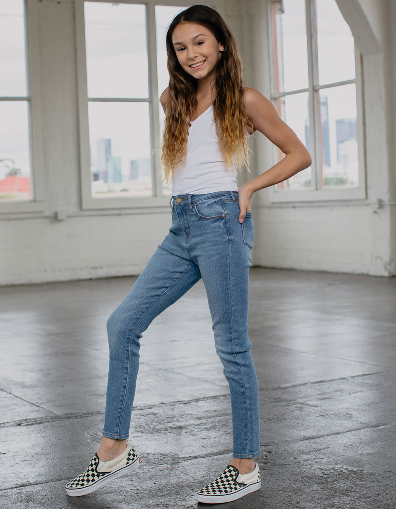 RSQ High Rise Ankle Skinny Girls Medium Wash Jeans image number 0