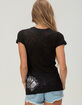 SKIN INDUSTRIES Card Play Womens Burnout Fitted Tee image number 4