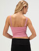 HEART & HIPS Lace Trim Womens V-Neck Cami image number 4