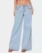 EDIKTED Stassie Studded Low Rise Jeans image number 1