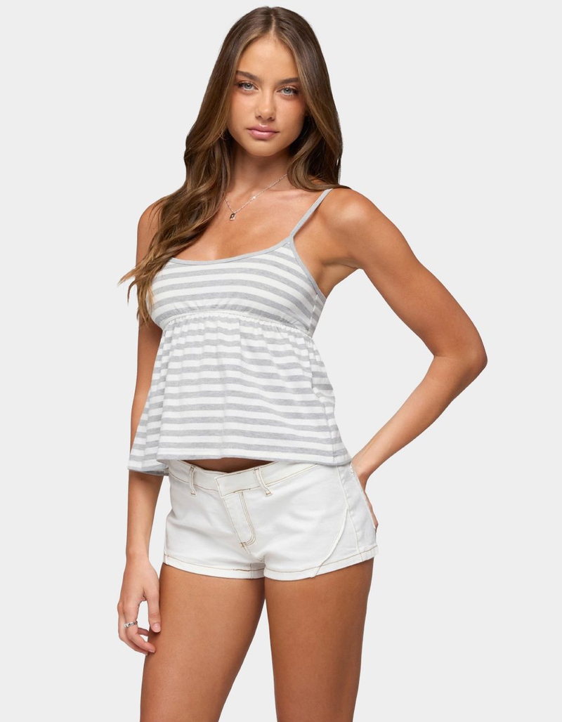 EDIKTED Zacharia Striped Babydoll Top image number 1