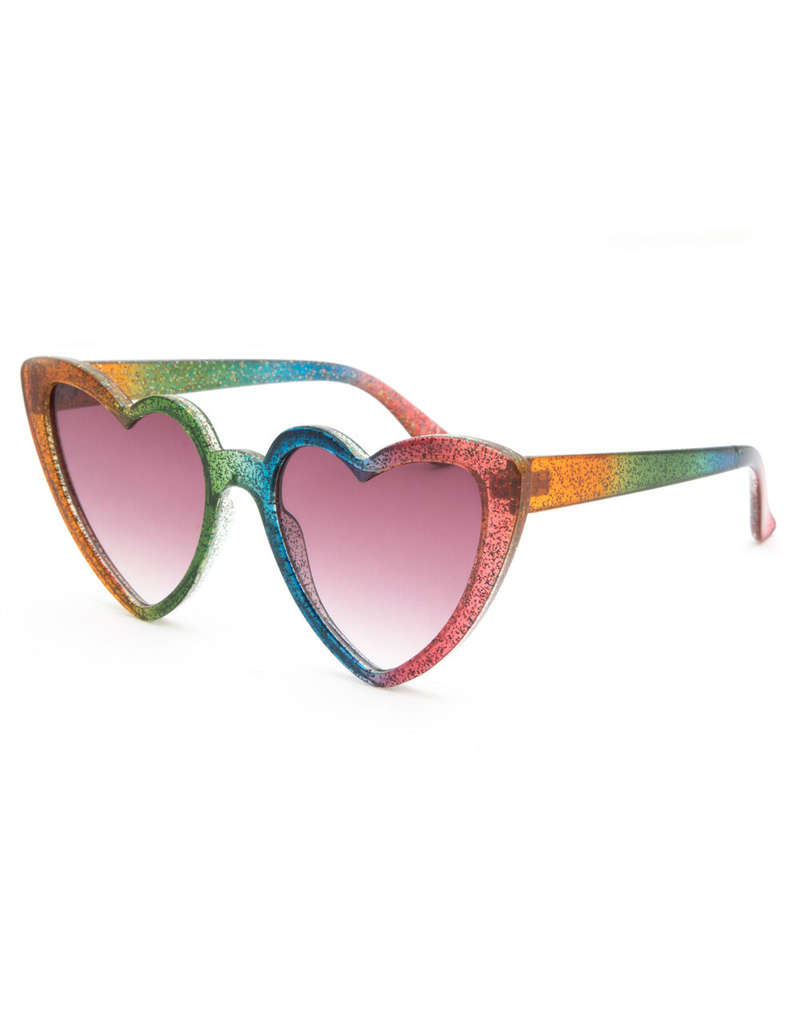 FULL TILT Sadie Girls Heart Sunglasses image number 0