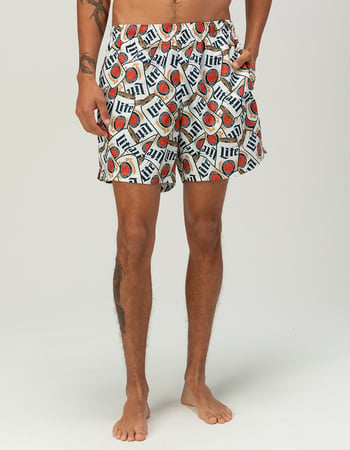 MILLER LITE Can Jam Mens Swim Trunks Primary Image