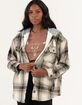 ASHLEY Sherpa Lined Womens Flannel  image number 1