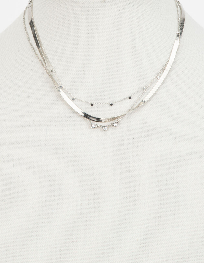 FULL TILT Layered Dainty Serpent Chain Necklace image number 3