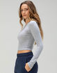 TILLYS Long Sleeve Womens Baby Tee image number 3