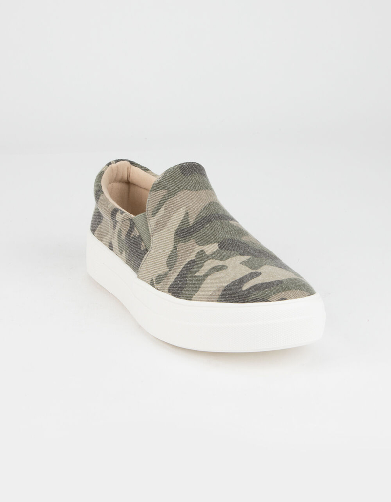 SODA Platform Womens Camo Slip-On Shoes image number 1