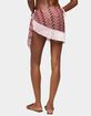 EDIKTED Lakelyn Fringe Zigzag Crochet Sarong image number 3