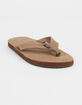 RAINBOW Single Layer Premier Leather Mens Flip Flops image number 1