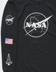 NEON RIOT NASA Symbol Black Boys T-Shirt image number 2