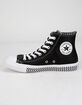 CONVERSE Mission V High Top Black & White Womens Shoes image number 3