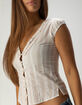 RSQ Womens Button Front Top image number 5