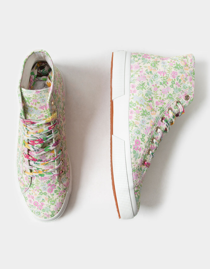 SUPERGA x LoveShackFancy 2795 Flowers High Top Shoes image number 4