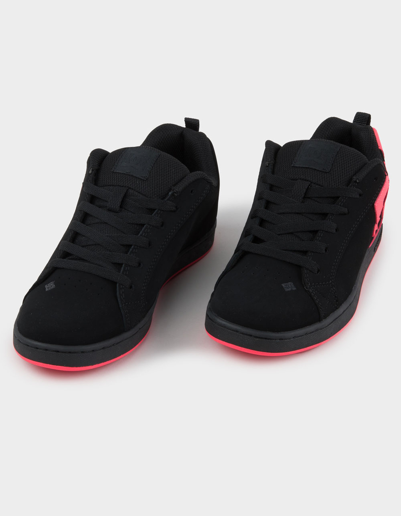 DC SHOES Court Graffik Womens Shoes BLK/HT PNK 8 Tillys