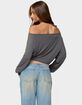 EDIKTED Nannie Off Shoulder Oversized Top image number 3