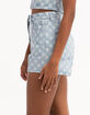 OBEY Clash Womens Denim Shorts image number 2