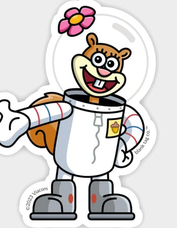 BLANK TAG CO. The Sandy Cheeks Sticker Alternative Image