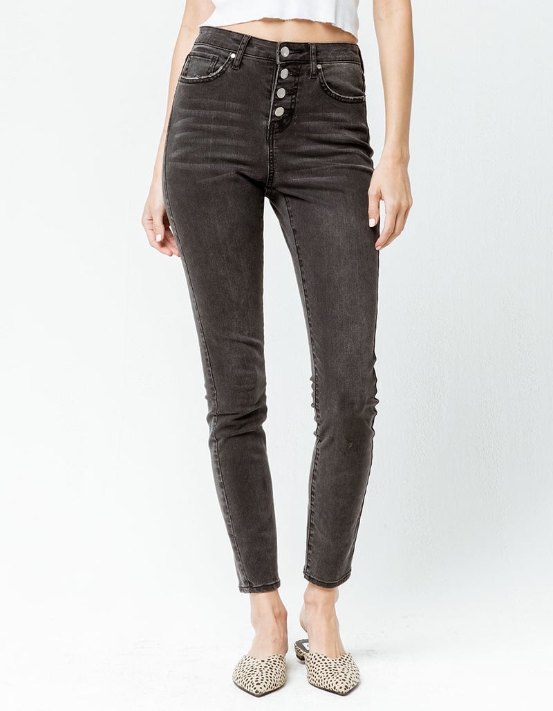 RSQ Exposed Button Manhattan High Rise Womens Skinny Jeans image number 1