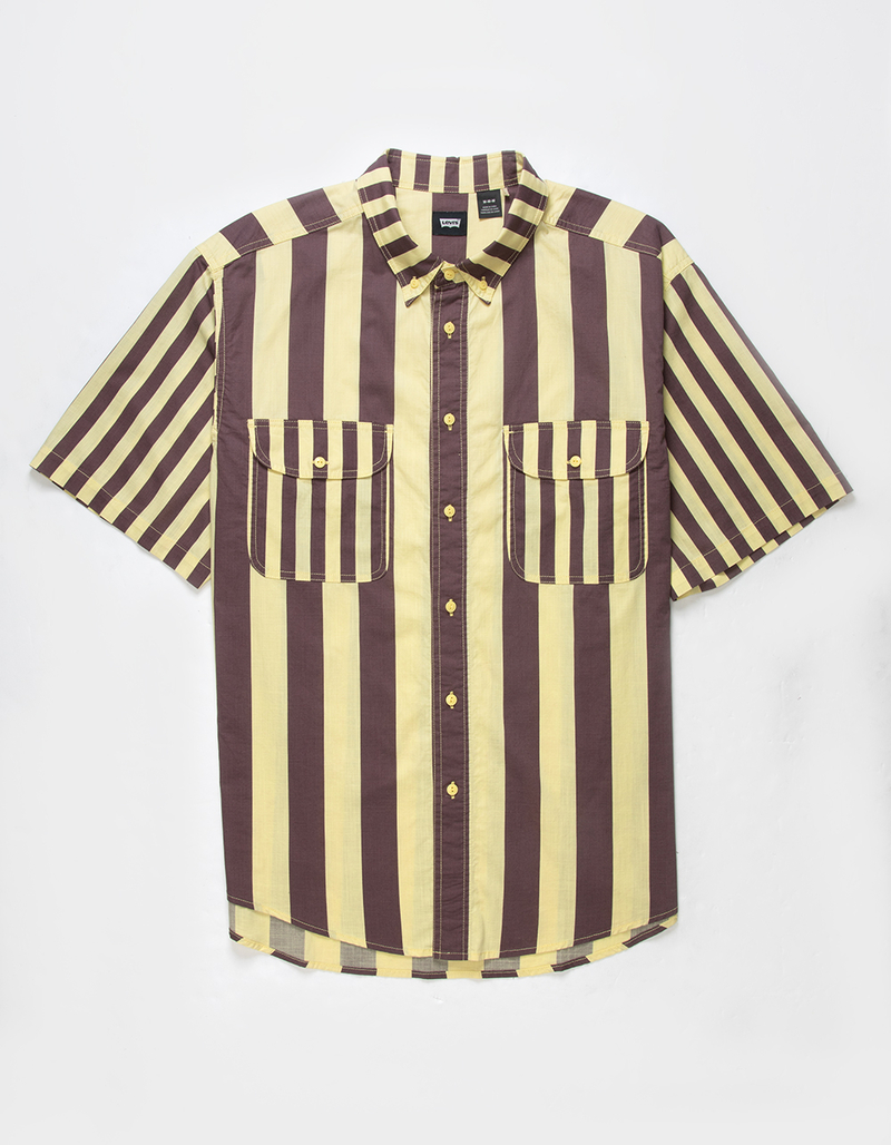 LEVI'S Skate Mens Button Down Shirt BANANA Tillys