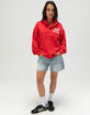 JUNK FOOD Kansas City Chiefs Mock 1/4 Button Up Sweatshirt image number 7