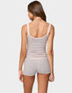 EDIKTED Lillian Striped Knit Tank Top image number 3