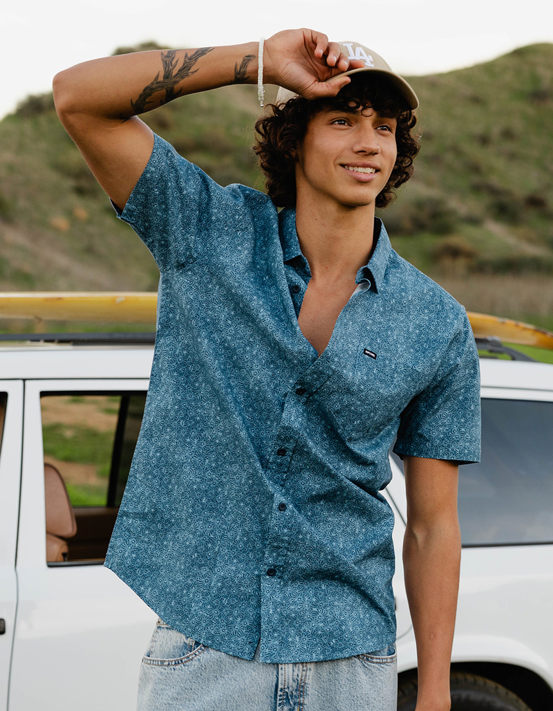 RIP CURL Hypno Micro Mens Button Up Shirt image number 0