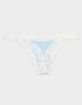 FULL TILT Rib Lace Trim Thong image number 2