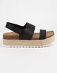 DIRTY LAUNDRY Peyton Espadrille Black Womens Velcro Platform Sandals image number 2