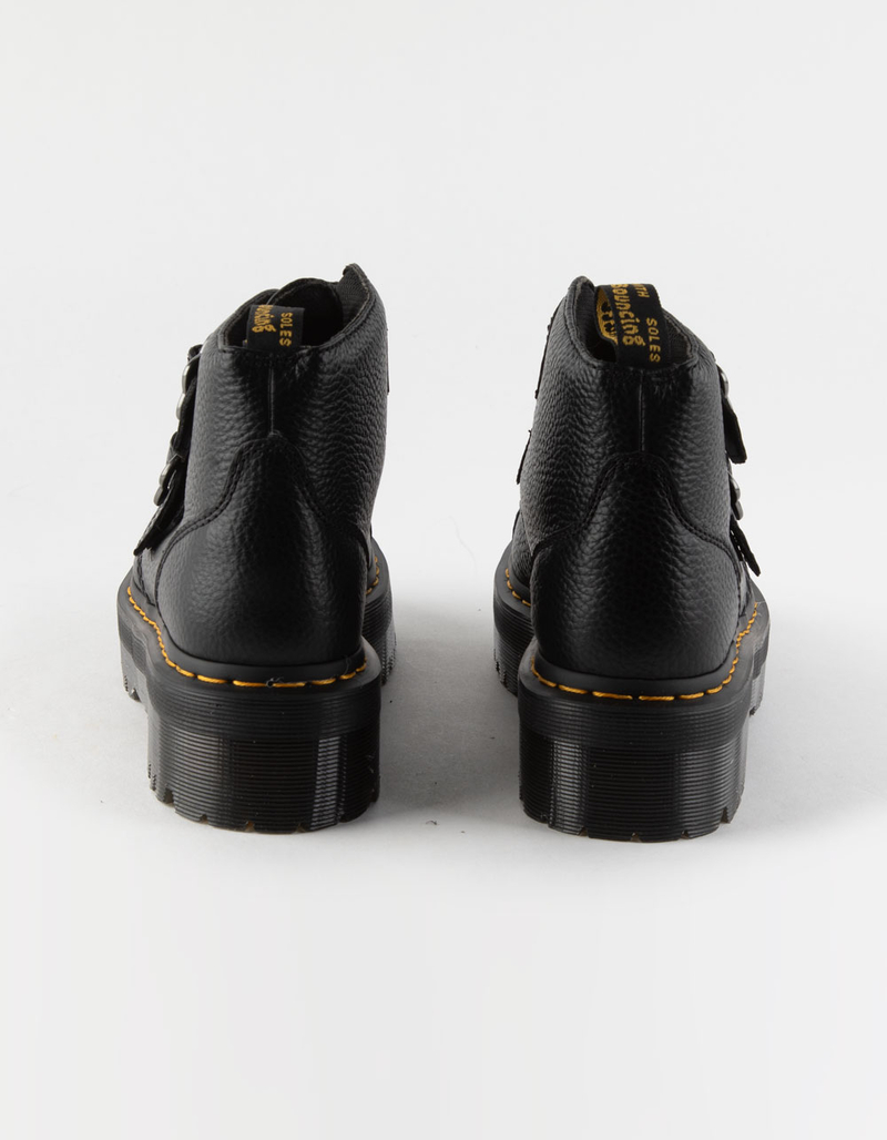 DR. MARTENS Devon Flower Buckle Womens Platform Boots image number 3