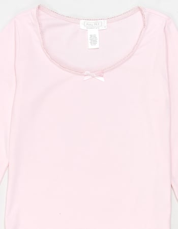 FULL TILT Bow Trim Girls Long Sleeve Tee Alternative Image