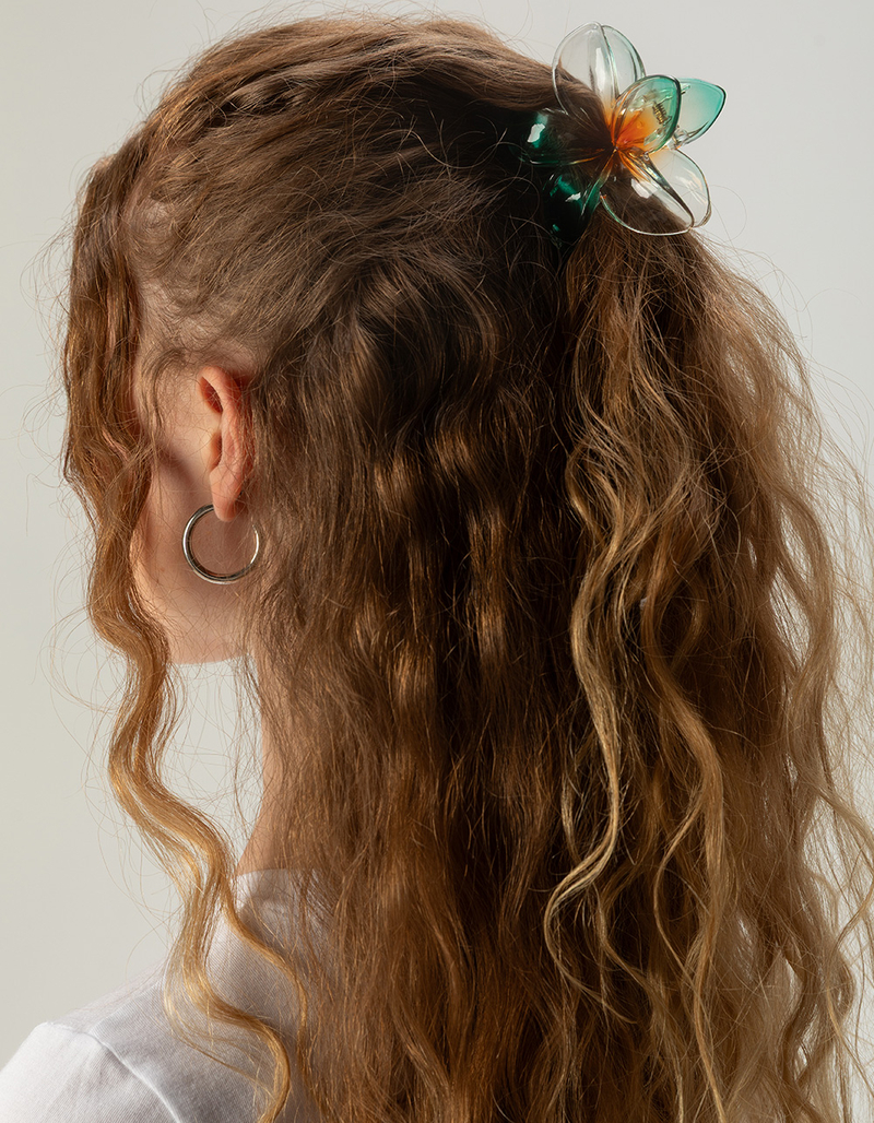 FULL TILT Translucent Floral Claw Clip image number 2