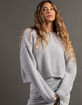 RSQ Womens Crop Lurex Pullover Sweater image number 2