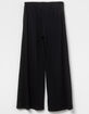NECTAR CLOTHING Girls Ribbed Wide Leg Pants image number 2