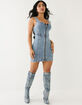 TRUE RELIGION Faded Terry Zip Womens Mini Dress image number 3
