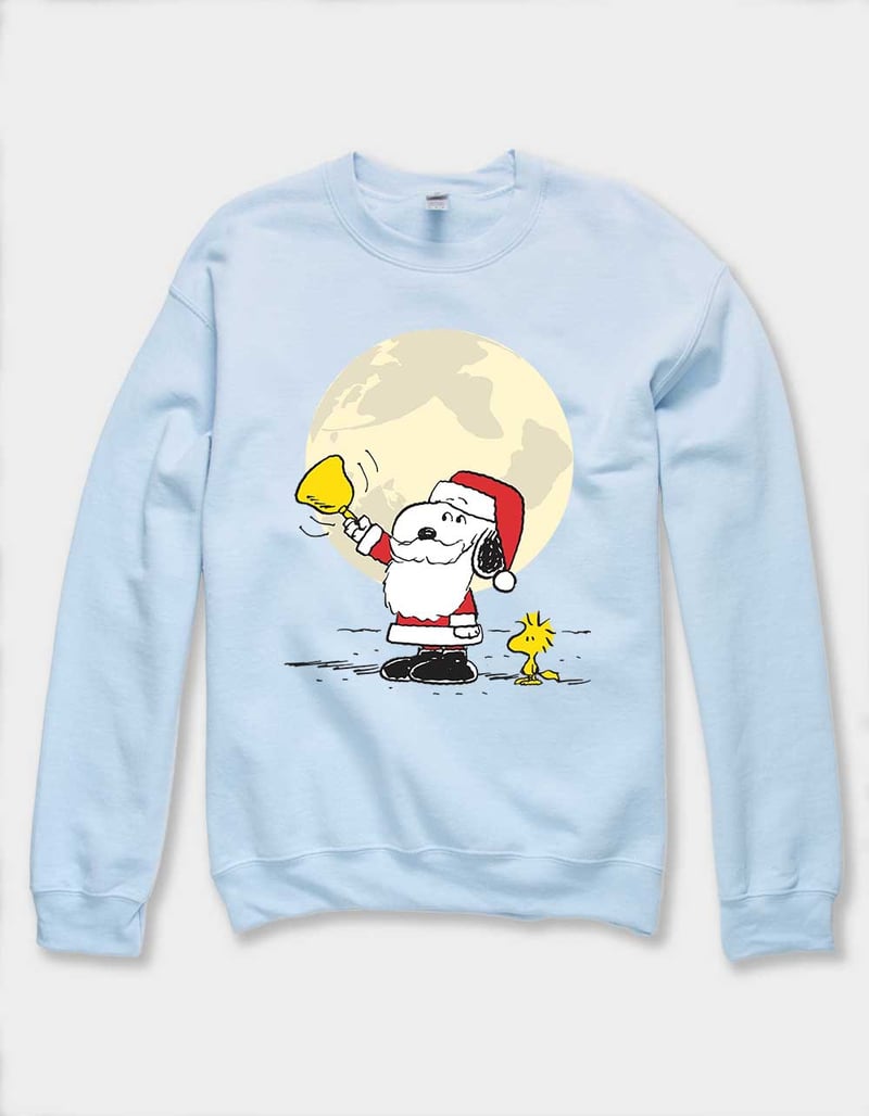 PEANUTS Santa Snoopy Bell Unisex Holiday Crewneck Sweatshirt image number 0