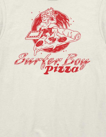 STRANGER THINGS Surfer Pizza Unisex Tee Alternative Image