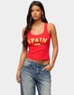 EDIKTED Spain Ribbed Tank Top image number 1