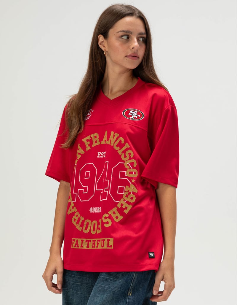 THE WILD COLLECTIVE San Francisco 49ers Womens Jersey image number 2