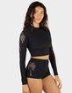 HURLEY Shadow Palm Retro Womens Swim Shorts image number 4