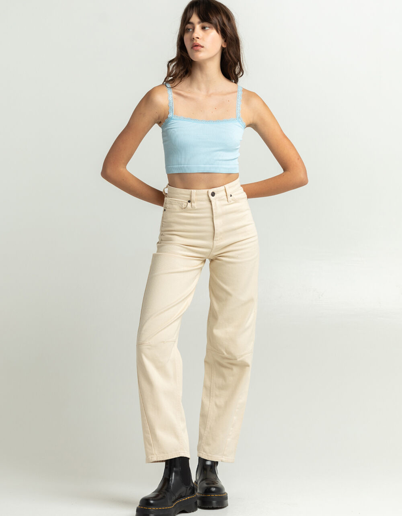 FULL TILT Lace Trim Crop Cami image number 3