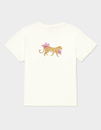 LEOPARD Flowers Unisex Kids Tee Primary Image