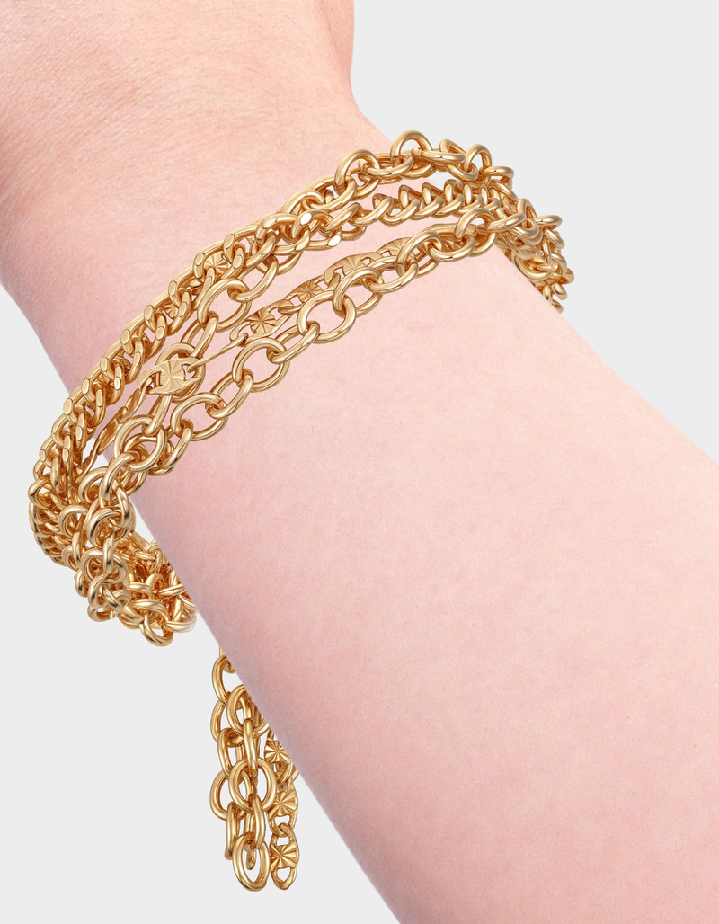 TRUE RELIGION Multi Chain Toggle Bracelet image number 2