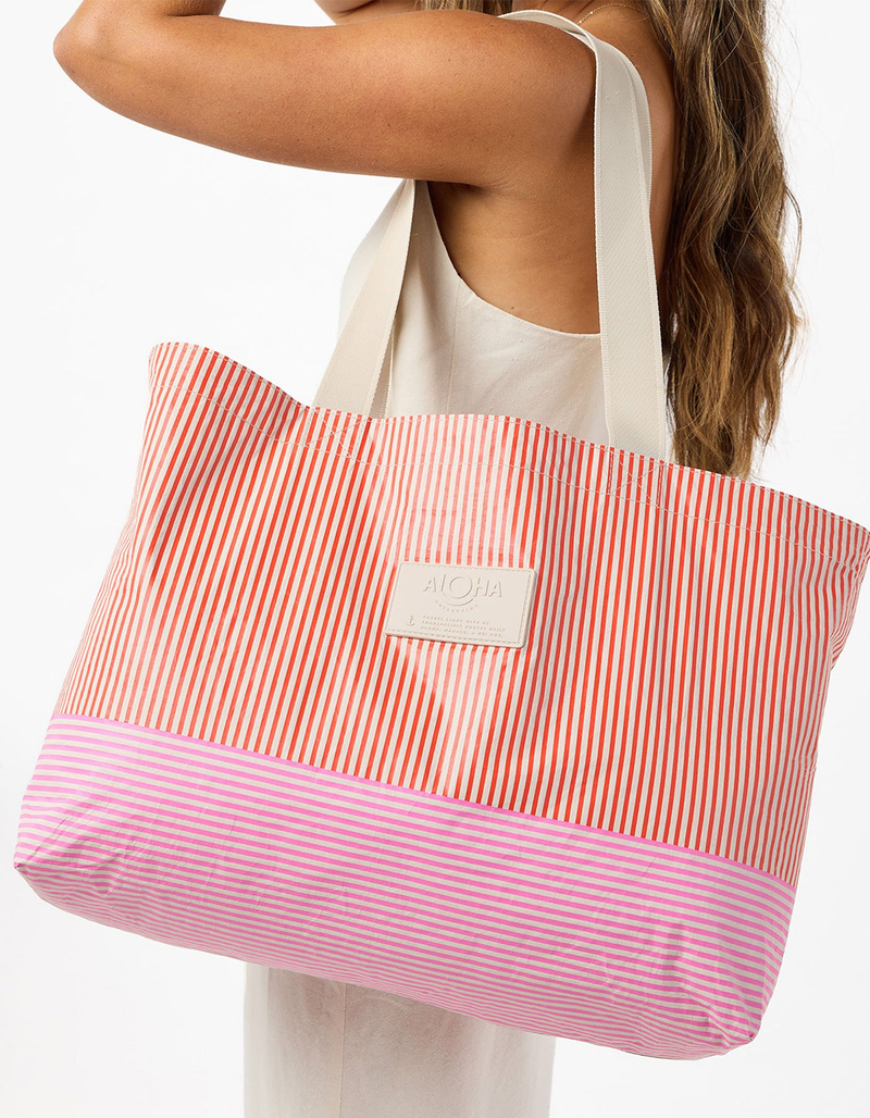 ALOHA COLLECTION Cabana Holo Holo Tote Bag image number 3