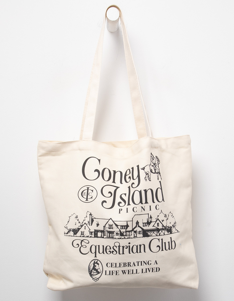 CONEY ISLAND PICNIC Equestrian Club Tote Bag image number 0
