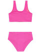 BEACH LINGO Girls Texture Bralette Bikini Set image number 2