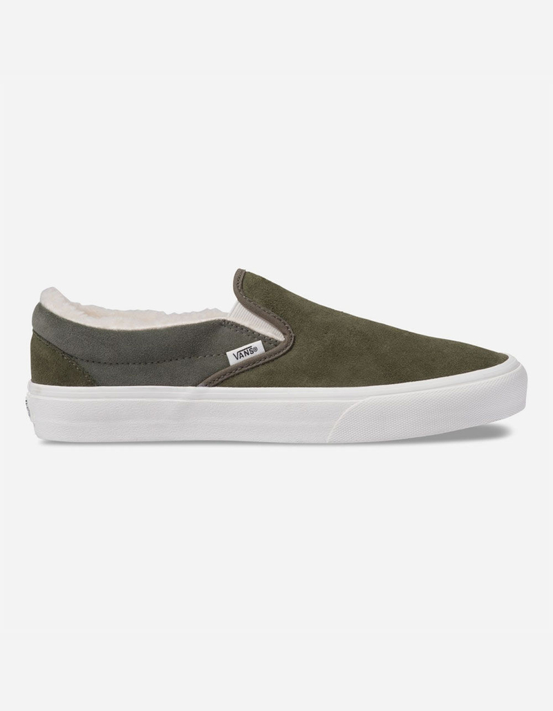 VANS Suede & Sherpa Classic Slip-On Shoes image number 0