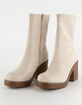 SODA Stretch Faux Leather Womens Boots image number 1